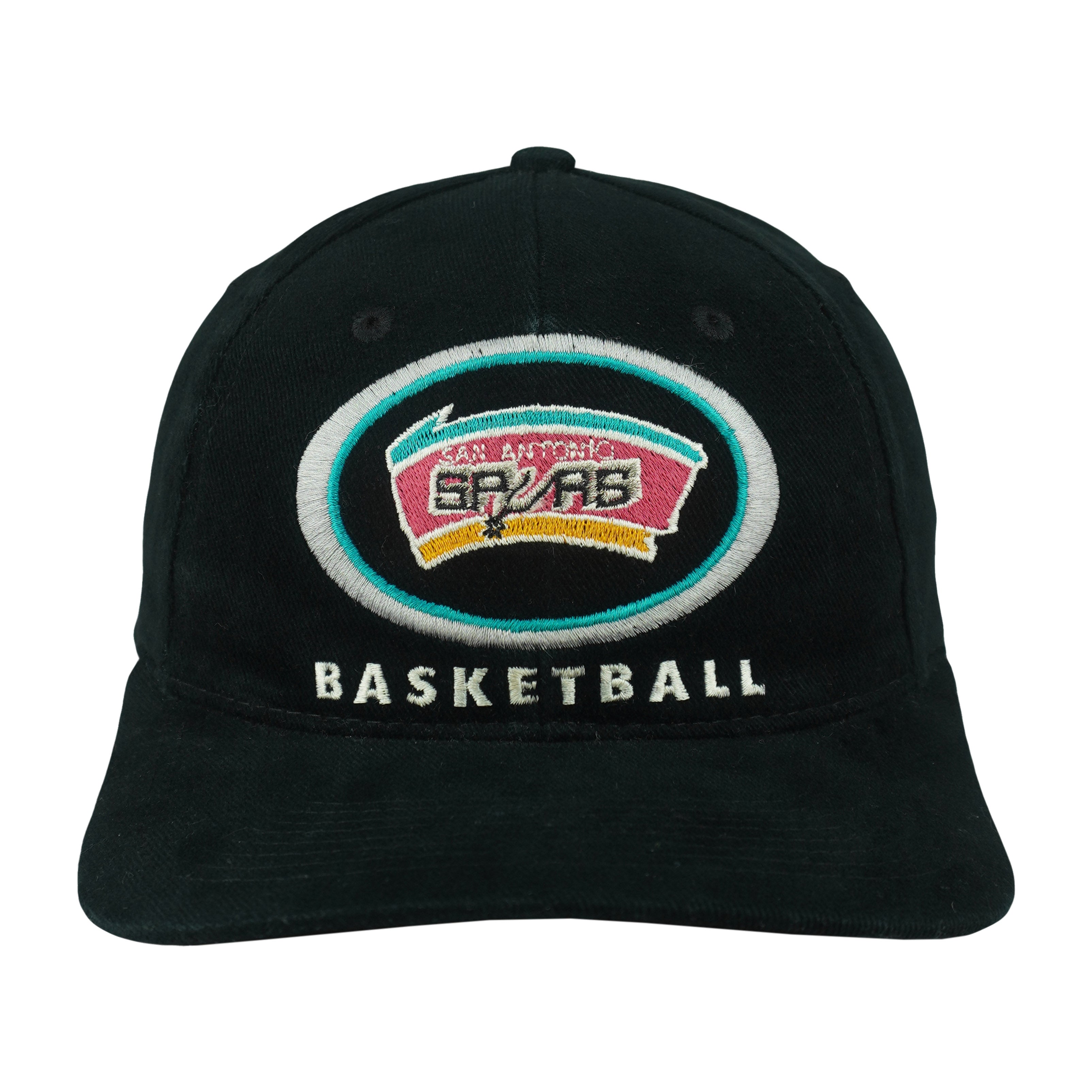 NBA (Drew Pearson) - San Antonio Spurs Snapback Hat 1990s OSFA Vintage Retro Basketball
