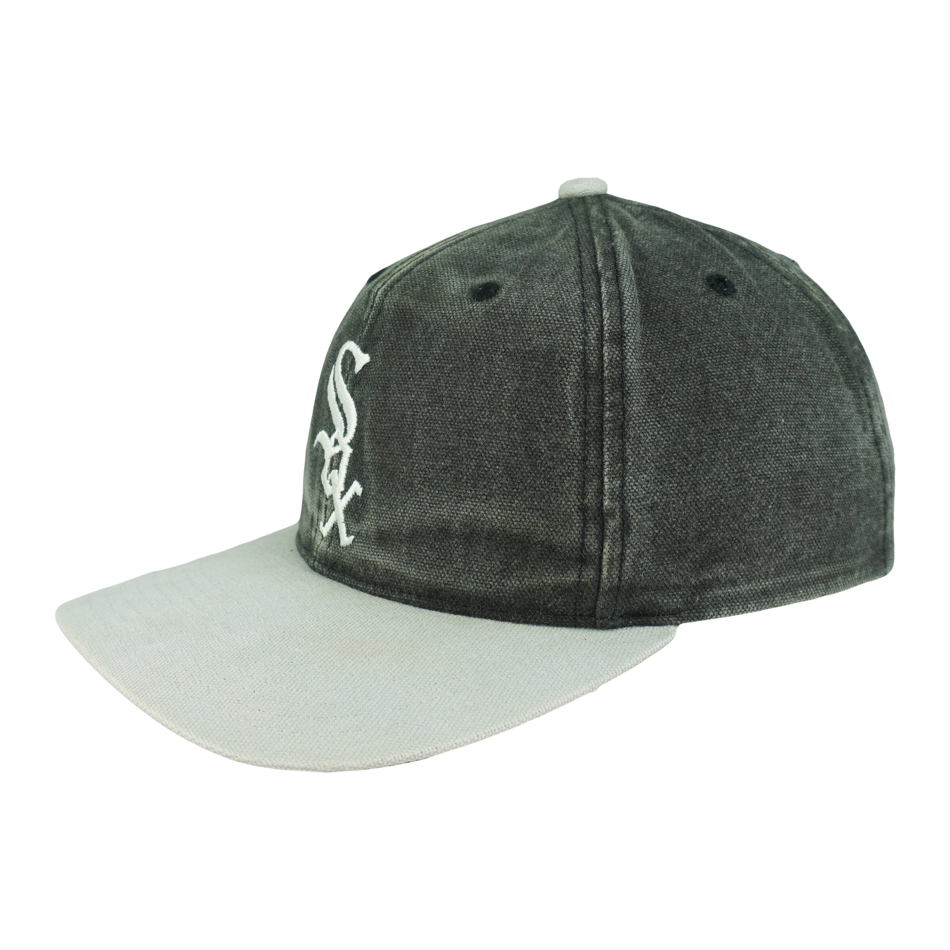 MLB (Twins) - Chicago White Sox Big Logo Strapback Hat 1990s OSFA Vintage Retro Baseball