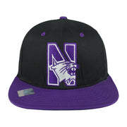 NCAA - Northwestern Wildcats Football Snapback Hat 1990s OSFA Vintage Retro