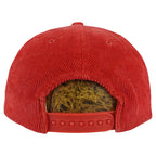 NFL (New Era) - Red Buffalo Bills Corduroy Snapback Hat 1990s OSFA Vintage Retro Football
