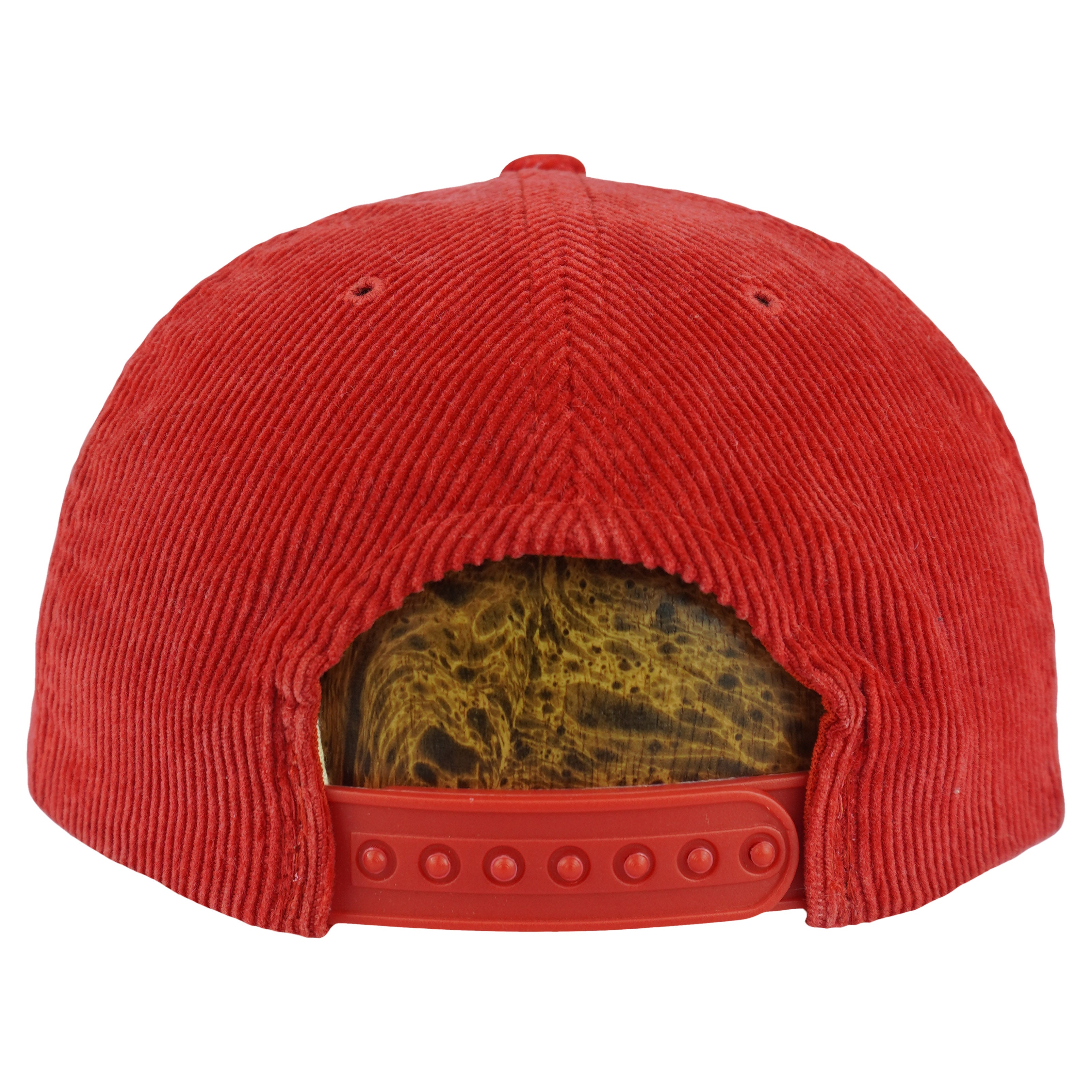 NFL (New Era) - Red Buffalo Bills Corduroy Snapback Hat 1990s OSFA Vintage Retro Football