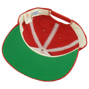 NFL (New Era) - Red Buffalo Bills Corduroy Snapback Hat 1990s OSFA Vintage Retro Football
