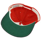 Vintage CFL (The Classic) - Ottawa Rough Riders Corduroy Snapback Hat 1990s OSFA in black and white and red