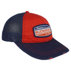 Budweiser - Original Budweiser Spell-Out Trucker Hat 1990s OSFA Vintage Retro