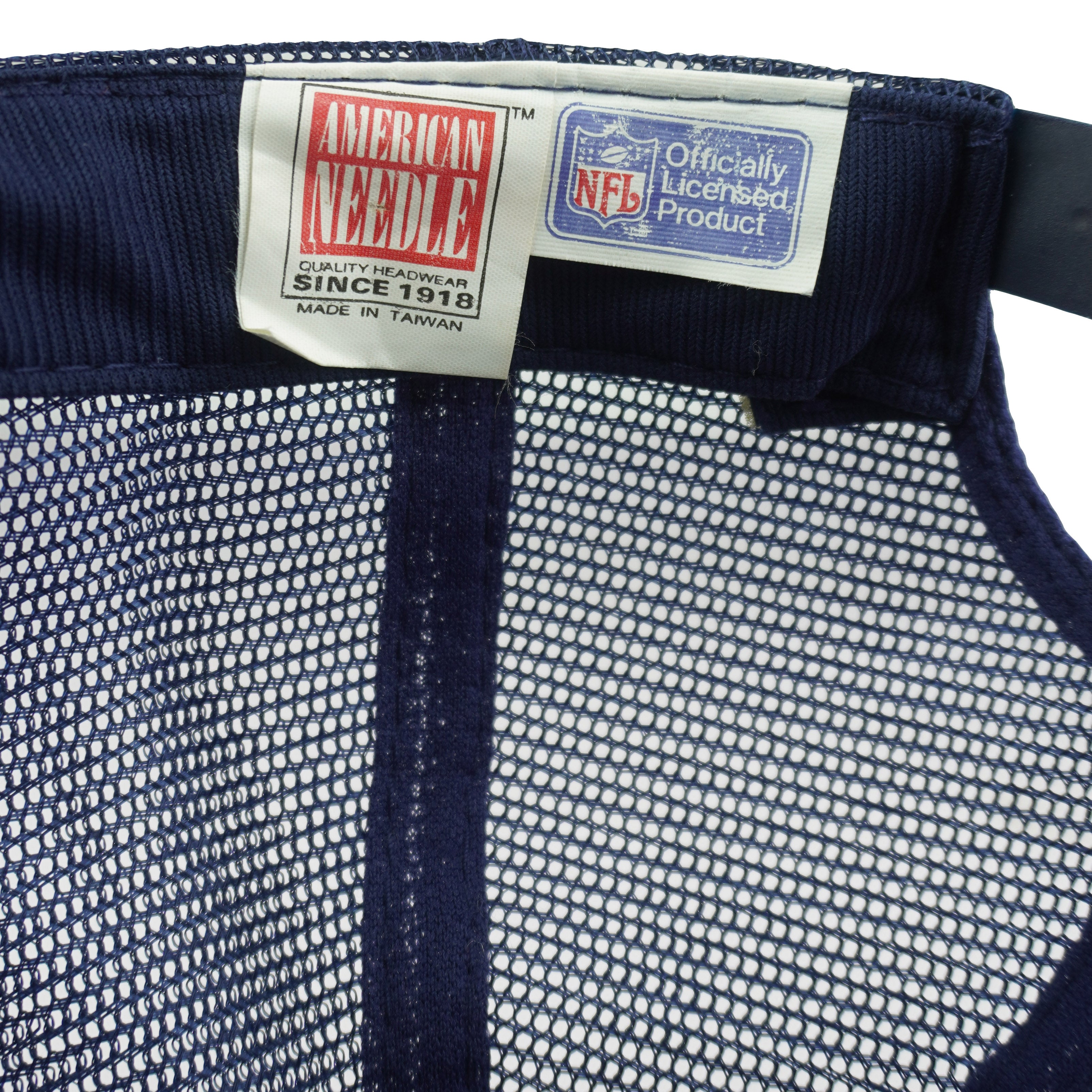 American Needle maker label inside the Bears trucker hat