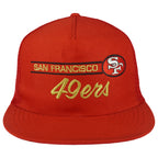 Vintage NFL (Annco) - San Francisco 49ers Trucker Snapback Hat 1990s OSFA in red
