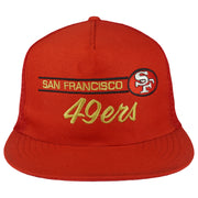 Vintage NFL (Annco) - San Francisco 49ers Trucker Snapback Hat 1990s OSFA in red