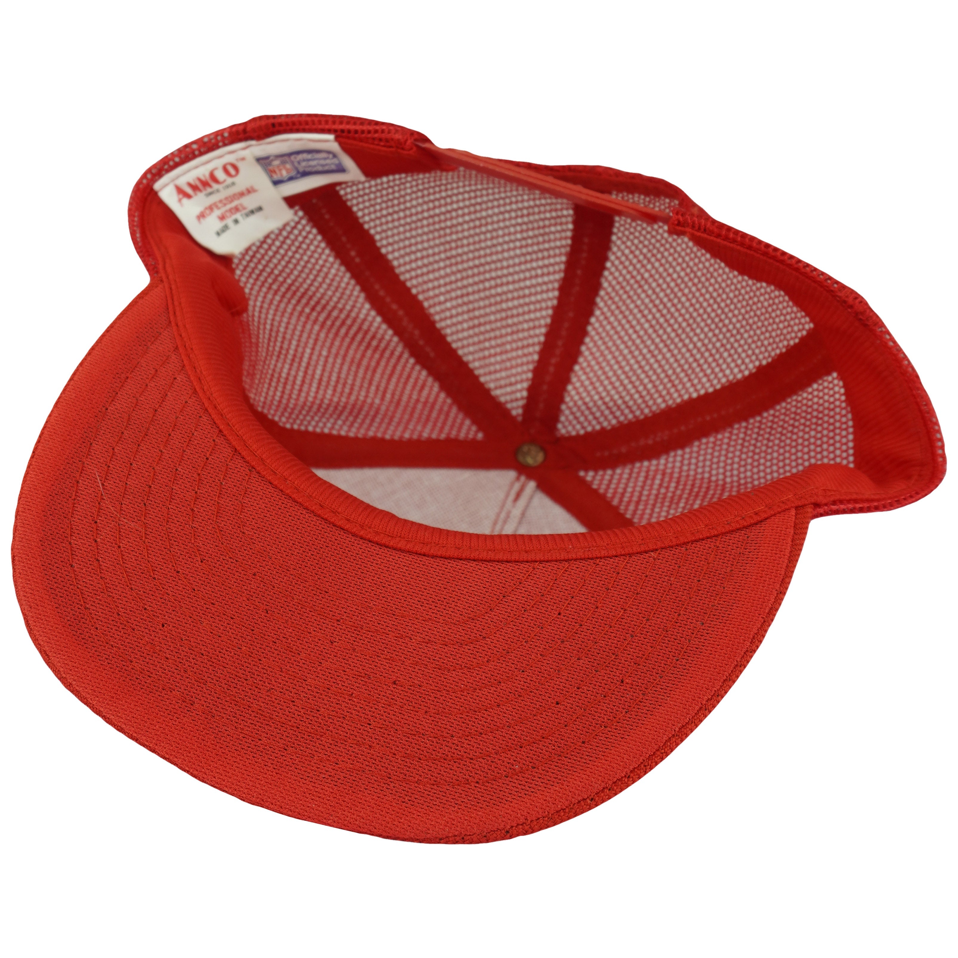 Vintage NFL (Annco) - San Francisco 49ers Trucker Snapback Hat 1990s OSFA in red