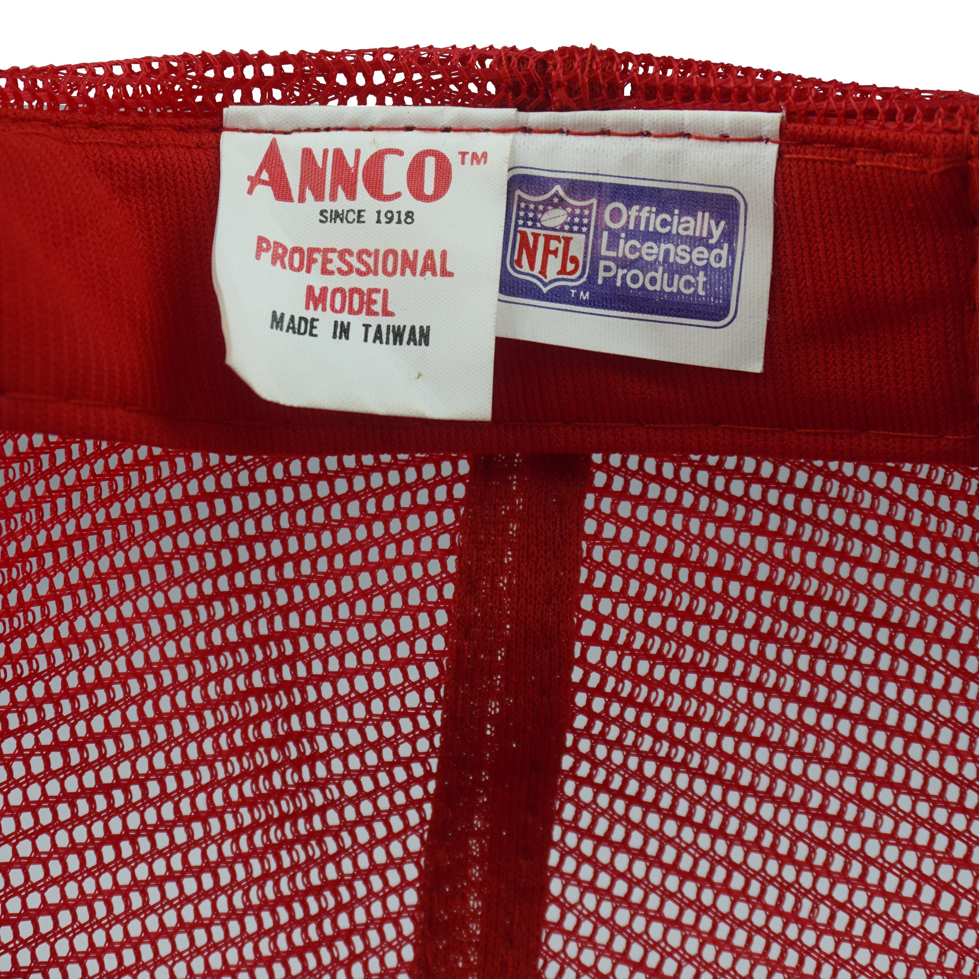 Vintage NFL (Annco) - San Francisco 49ers Trucker Snapback Hat 1990s OSFA in red