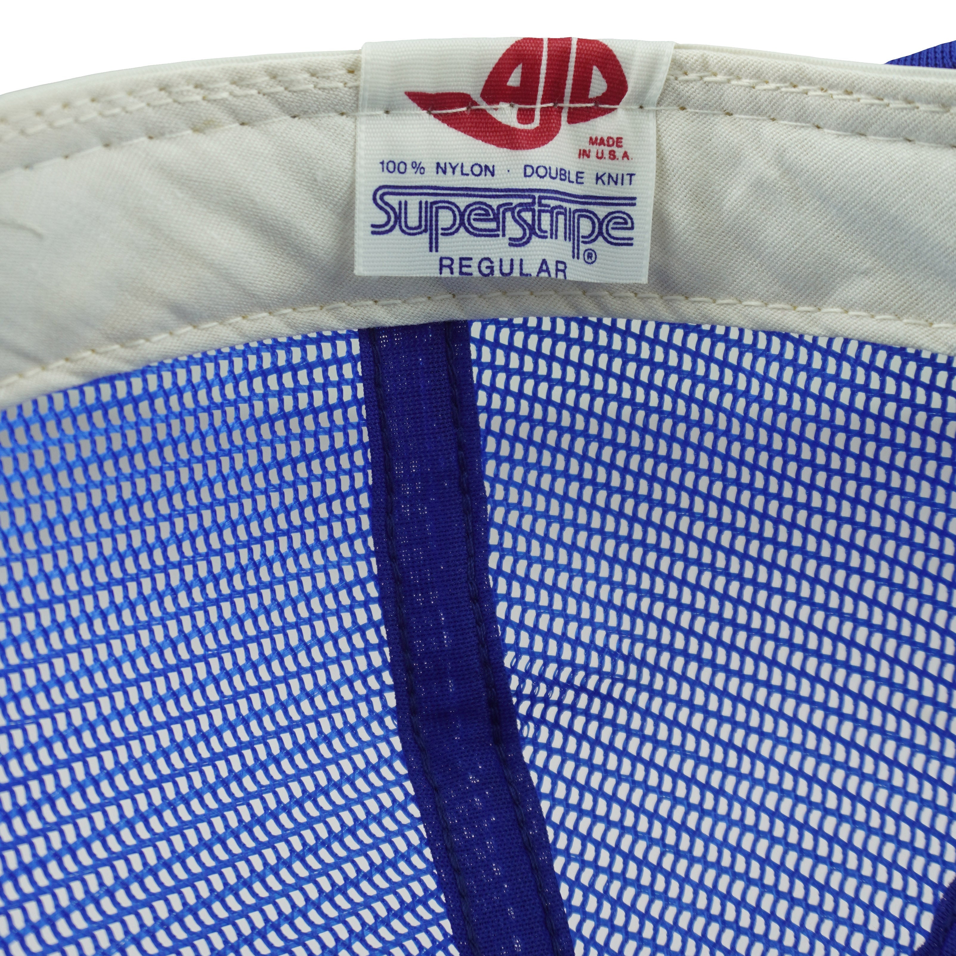 Vintage CFL (AJD) - Baltimore Colts Trucker Hat 1980s OSFA in white and blue