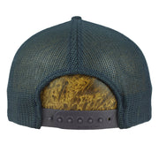 Navy mesh back of the Bears cap with plastic snap closure
