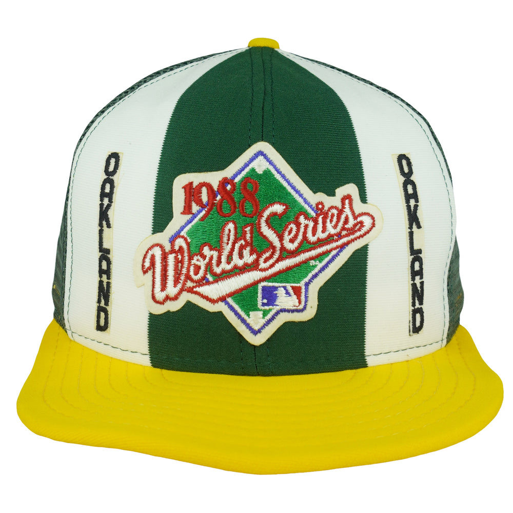 MLB (AJD) - World Series Oakland Athletics Trucker Hat 1988 OSFA Vintage Retro Baseball