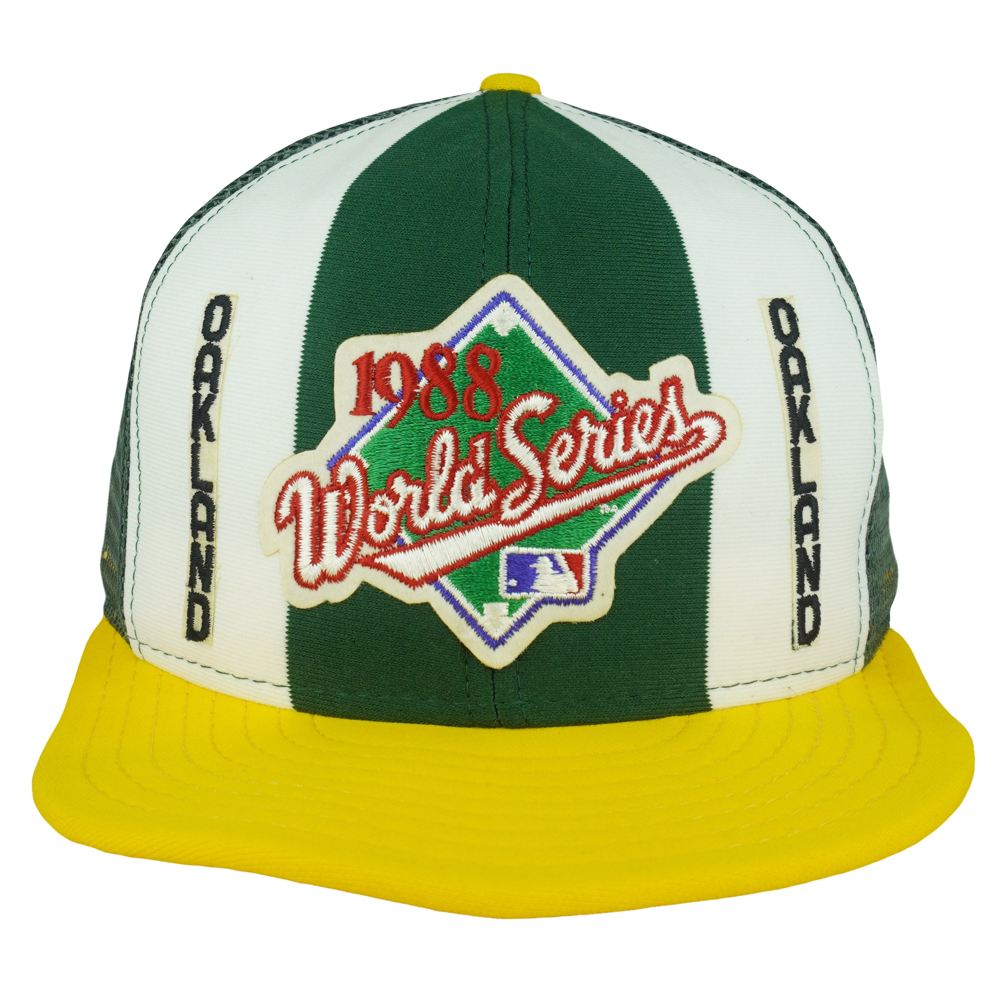 MLB (AJD) - World Series Oakland Athletics Trucker Hat 1988 OSFA Vintage Retro Baseball