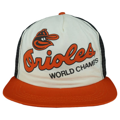 MLB (Annco) - Baltimore Orioles Mesh Snapback Hat 1990s OSFA