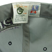 Vintage NHL (G Cap) - Indianapolis Ice IHL Snapback Hat 1990s OSFA in gray