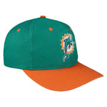 NFL (Logo 7) - Miami Dolphins Big Logo Snapback Hat 1990s OSFA Vintage Retro Football
