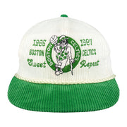NBA - Boston Celtics Sweet Repeat Corduroy Snapback Hat 1990s OSFA Vintage Retro Basketball