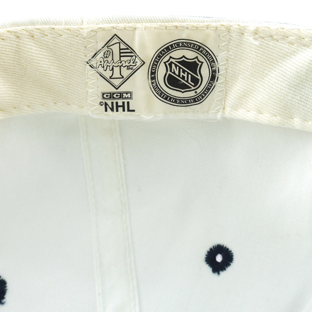 NHL (#1 Apparel) - Vancouver Canucks Hockey Snapback Hat 1990s OSFA Vintage Retro Hockey