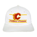 NHL (The Game) - Calgary Flames Embroidered Snapback Hat 1990s OSFA Vintage Retro Hockey