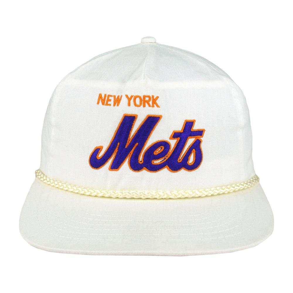 MLB (Annco) - New York Mets Embroidered Snapback Hat 1990s OSFA Vintage Retro Baseball