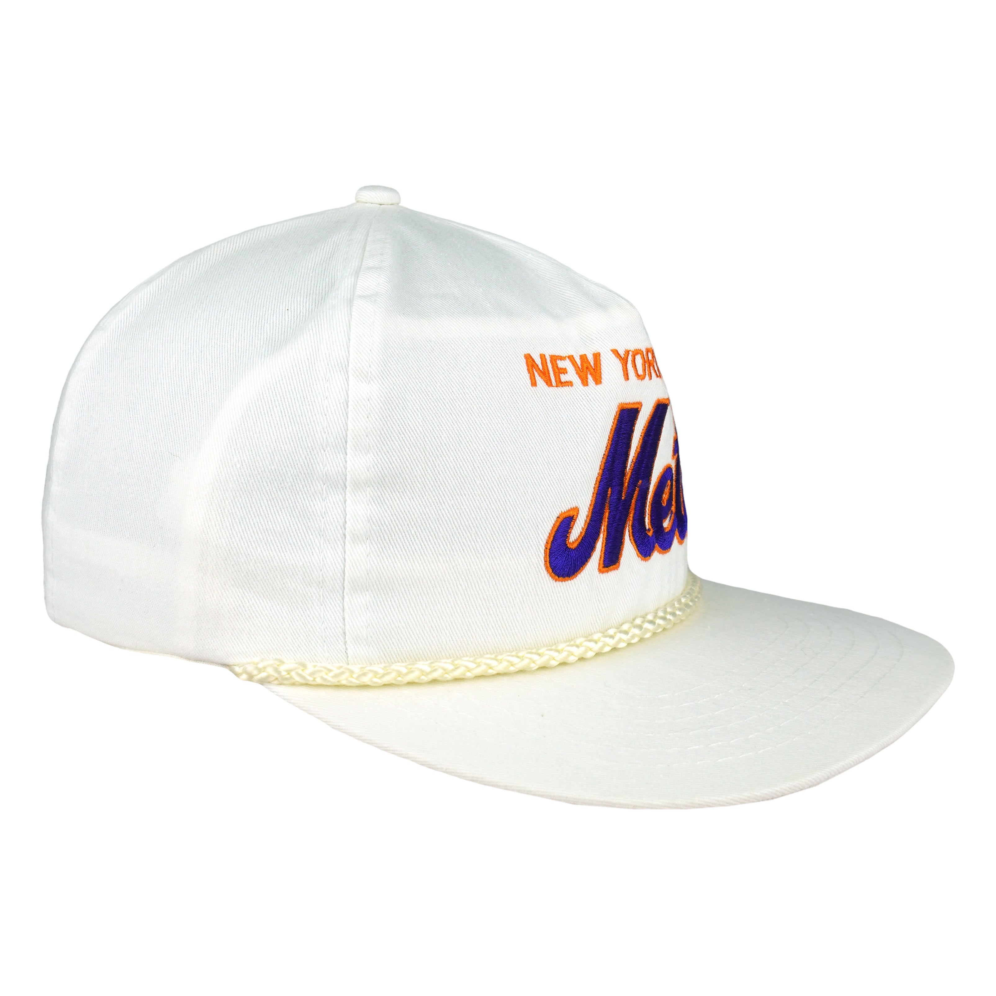 MLB (Annco) - New York Mets Embroidered Snapback Hat 1990s OSFA Vintage Retro Baseball