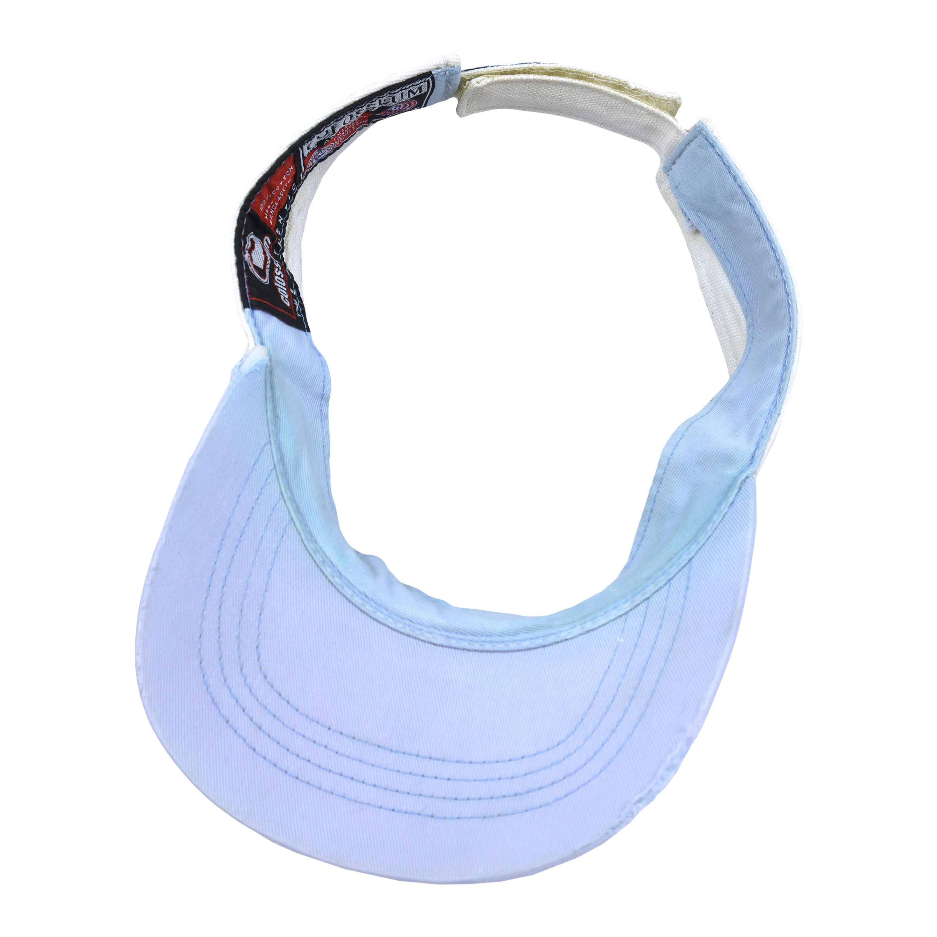 NCAA (Colosseum) - North Carolina Tar Heels Visor Strapback Hat 1990s OSFA Vintage Retro