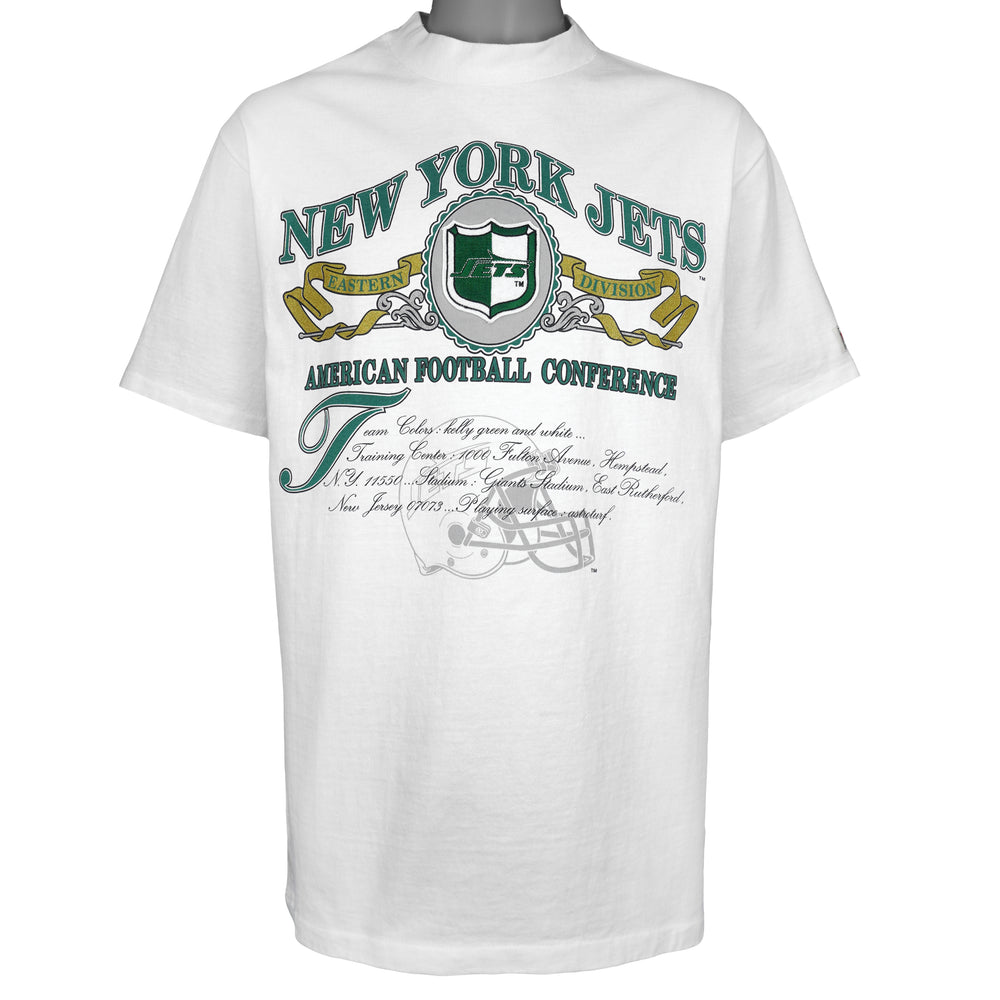 White New York Jets T-shirt with large AFC front graphic
