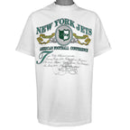 White New York Jets T-shirt with large AFC front graphic