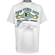 White New York Jets T-shirt with large AFC front graphic