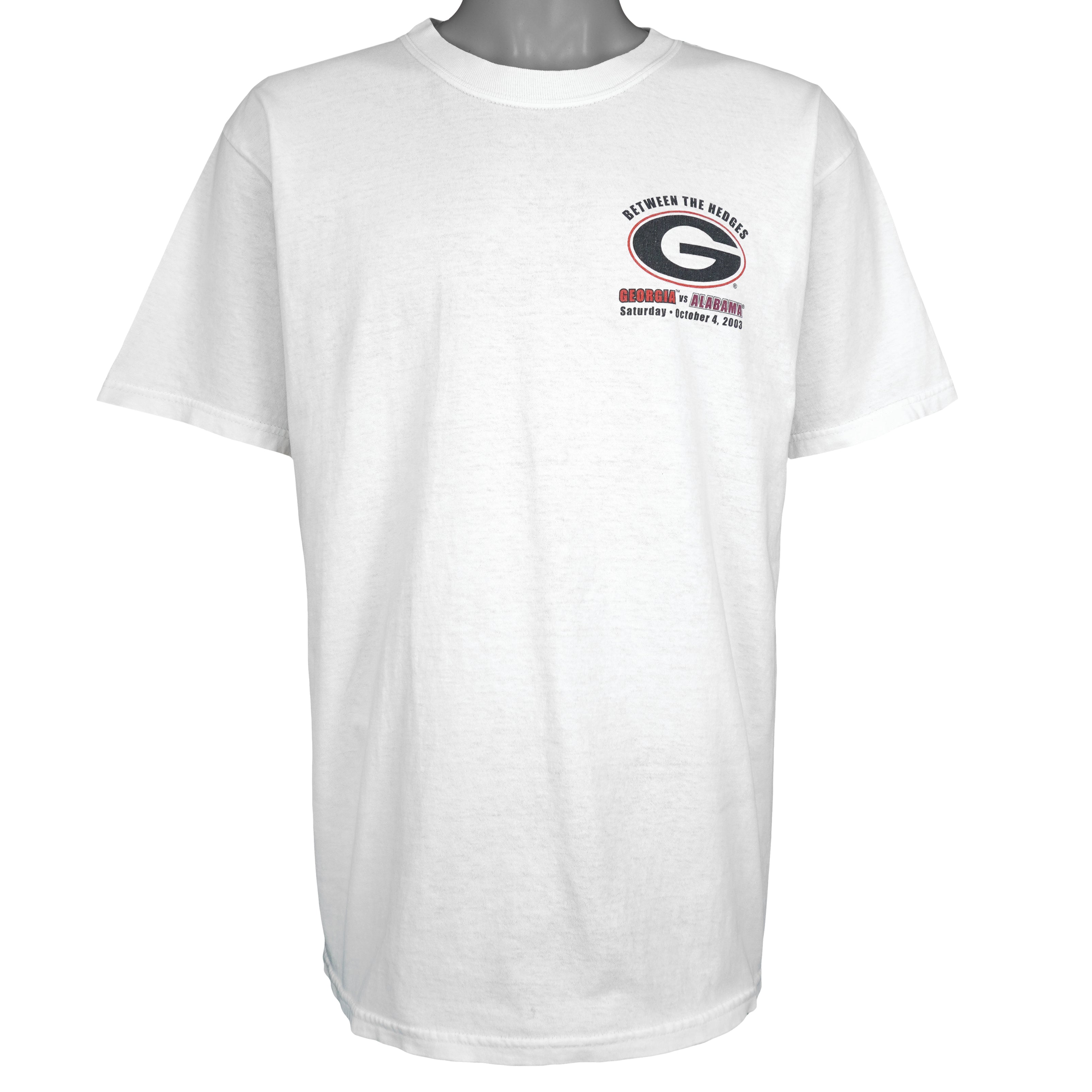 NCAA (Gildan) - Georgia Bulldogs Vs Alabama Crimson Tide T-Shirt 2003 Large Vintage Retro