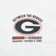 NCAA (Gildan) - Georgia Bulldogs Vs Alabama Crimson Tide T-Shirt 2003 Large Vintage Retro