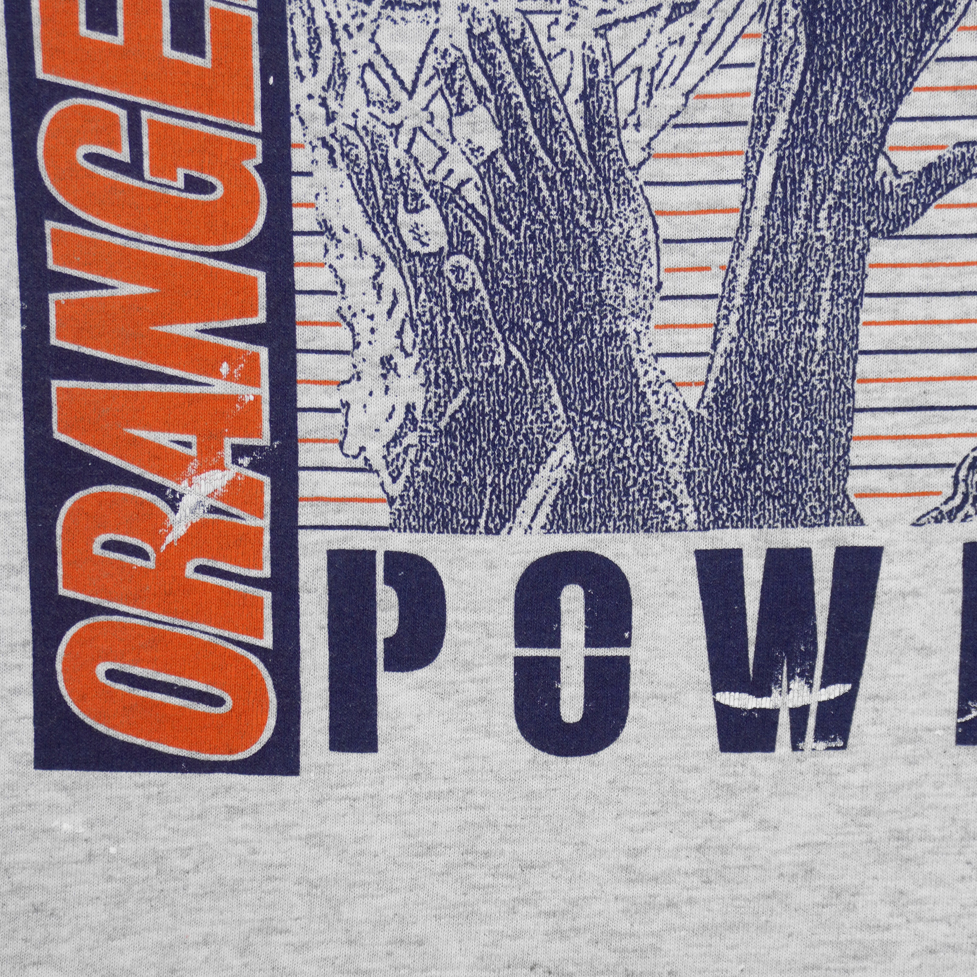 NCAA (Swingster)- Syracuse Orangemen Power T-Shirt 1990s X-Large Vintage Retro