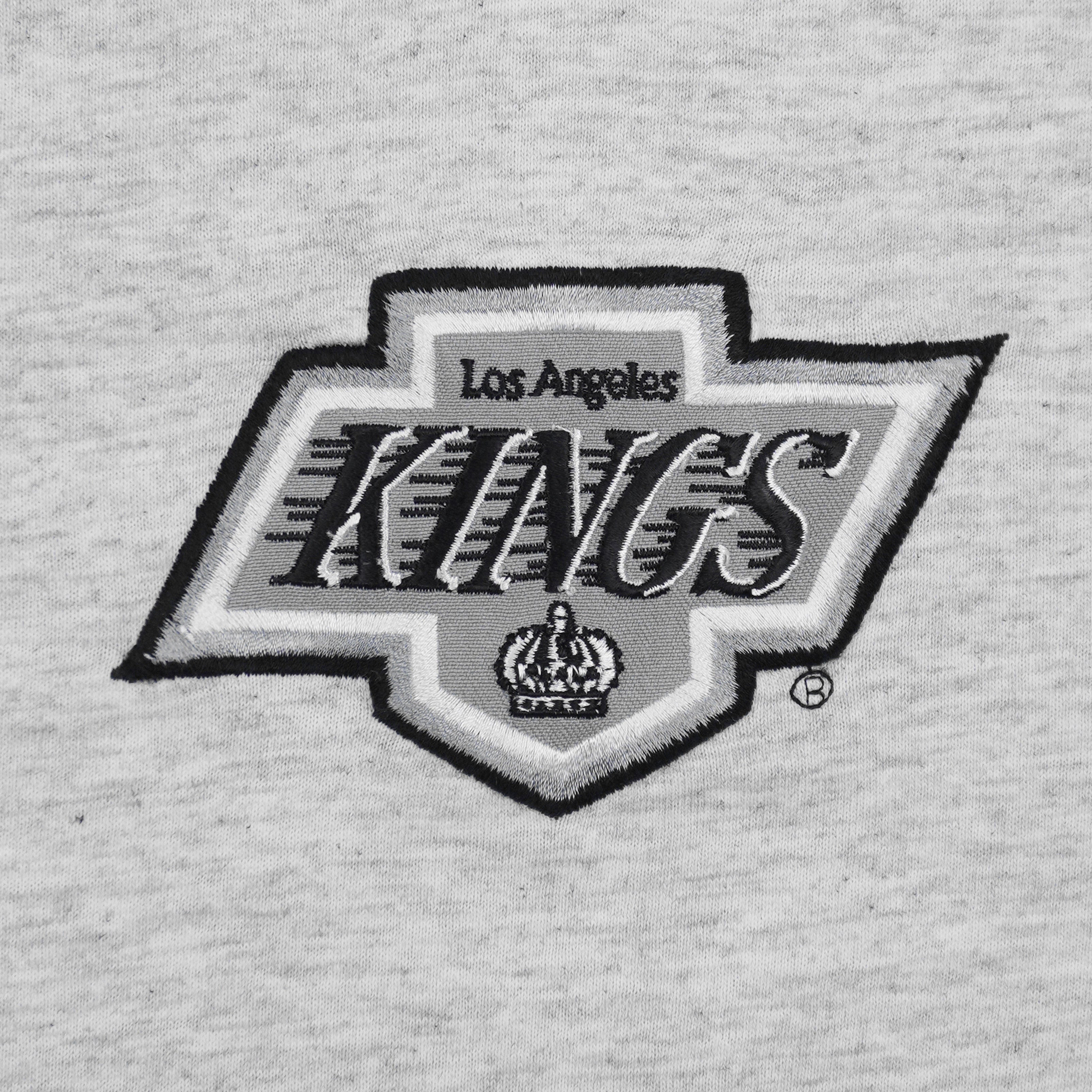 NHL (Trench) - Los Angeles Kings Embroidered T-Shirt 1990s Large Vintage Retro Hockey