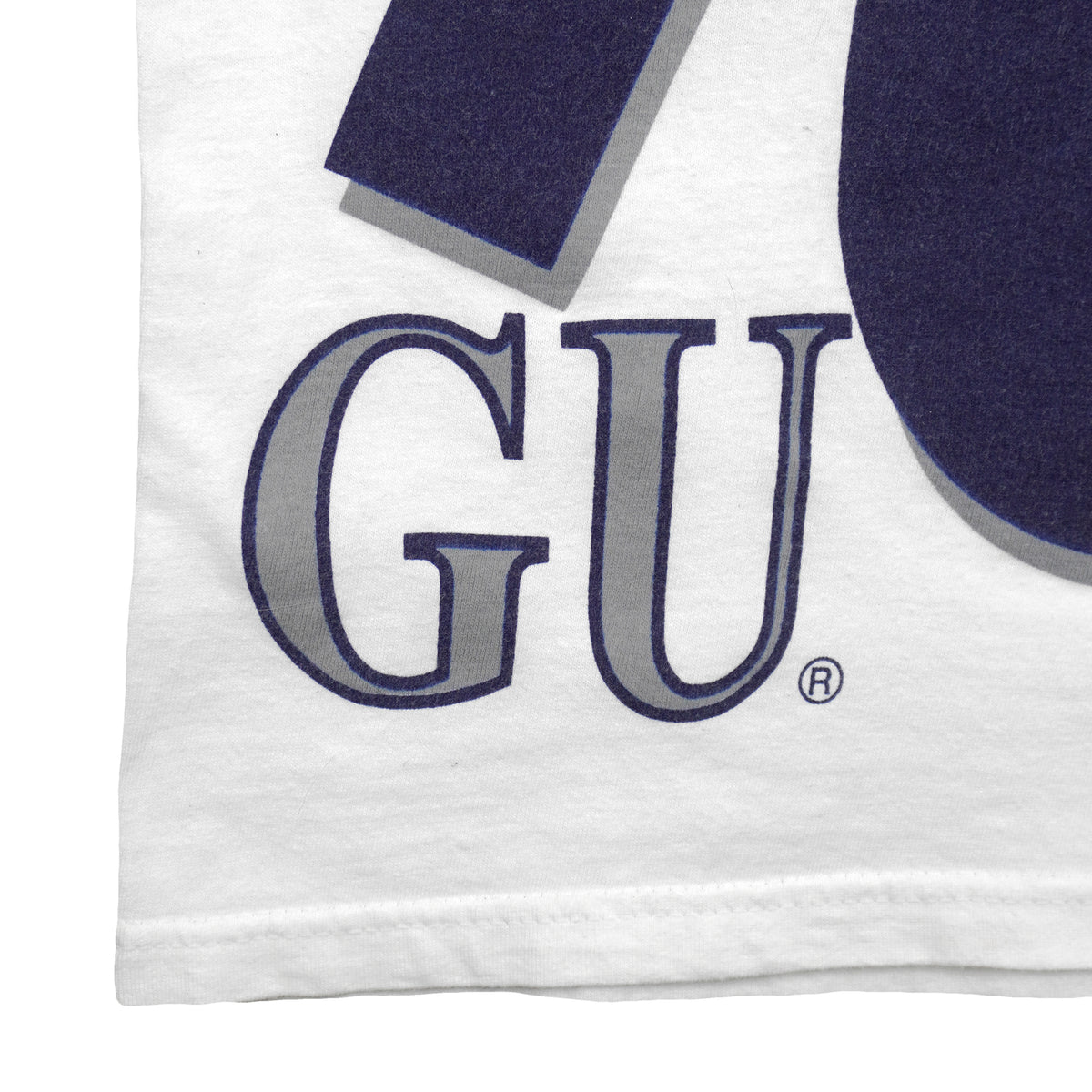 Vintage NCAA - Georgetown Hoyas Single Stitch T-Shirt 1990s Large in white