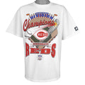 Vintage Starter (MLB) - Cincinnati Reds Central Division Champions T-Shirt 1995 X-Large in white