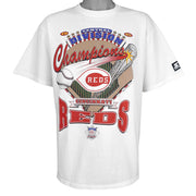 Vintage Starter (MLB) - Cincinnati Reds Central Division Champions T-Shirt 1995 X-Large in white