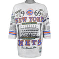 Gray Mets Cooperstown jersey with 1969 World Champions front graphics