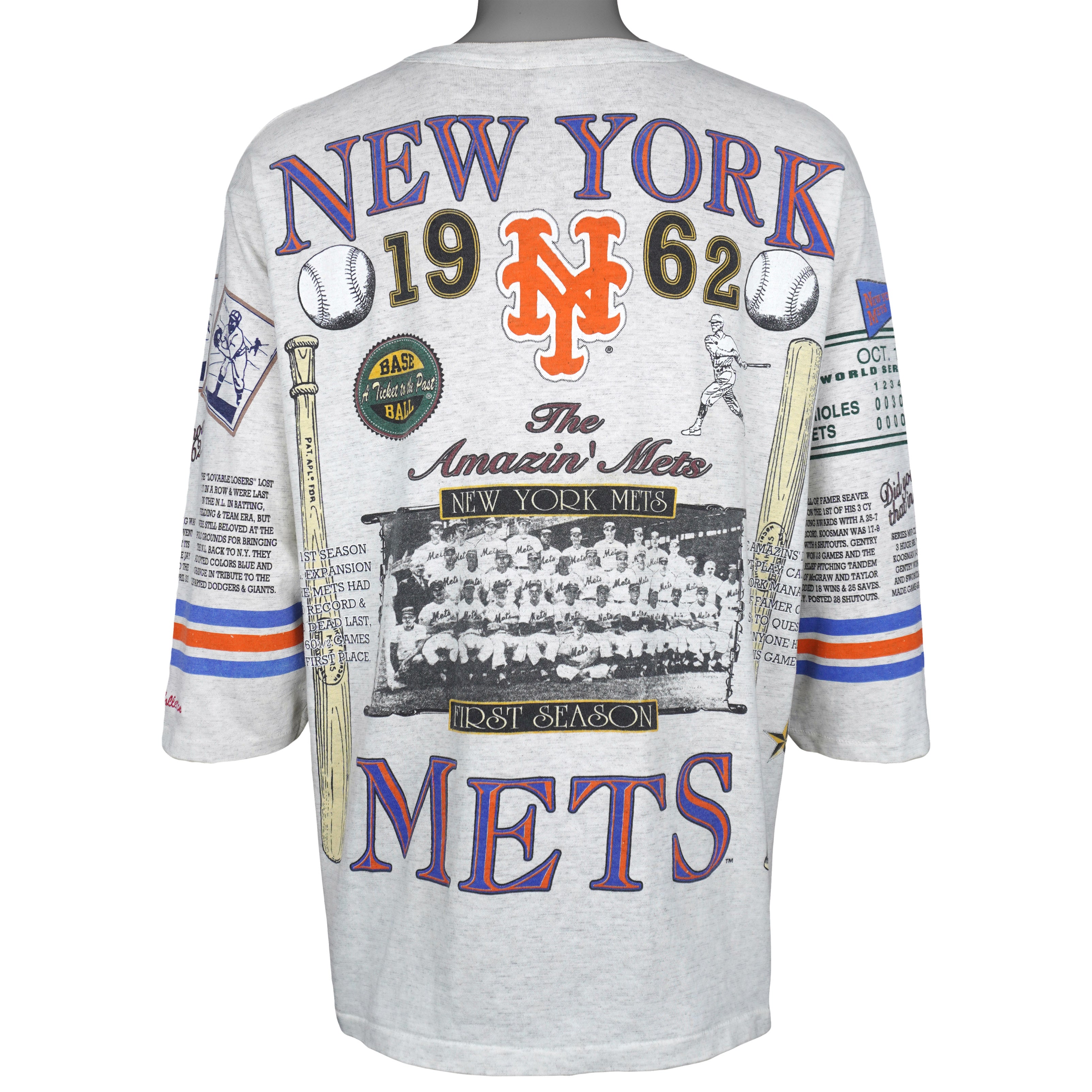 Back of the Mets jersey commemorating the 1962 first season