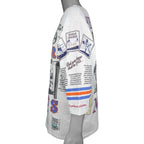 Opposite sleeve with Mets historical text and pennant graphics