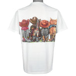 Vintage (Anvil) - Cowboy Cats Nashville Tennessee T-Shirt 1980s Large Vintage Retro