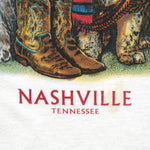 Vintage (Anvil) - Cowboy Cats Nashville Tennessee T-Shirt 1980s Large Vintage Retro