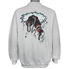 Vintage AHL - Albany River Rats Big Spell-Out Crew Neck Sweatshirt 1993 Large in gray