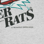 Vintage AHL - Albany River Rats Big Spell-Out Crew Neck Sweatshirt 1993 Large in gray