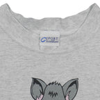 Vintage AHL - Albany River Rats Big Spell-Out Crew Neck Sweatshirt 1993 Large in gray