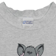 Vintage AHL - Albany River Rats Big Spell-Out Crew Neck Sweatshirt 1993 Large in gray