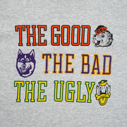 NCAA (Jerzees) - The Good, The Bad, The Ugly Colleges T-Shirt 1990s Large Vintage Retro