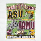 NCAA (Jerzees) - Magic City Classic ASU vs AAMU Football T-Shirt 2003 X-Large Vintage Retro