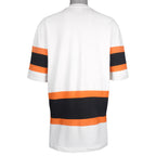 Back of the Giants jersey with broad orange and black bands