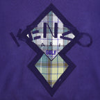 Vintage Kenzo - Kenzo Paris Golf Crew Neck Sweatshirt 1990s Large in purple and plaid