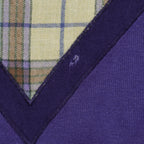 Vintage Kenzo - Kenzo Paris Golf Crew Neck Sweatshirt 1990s Large in purple and plaid
